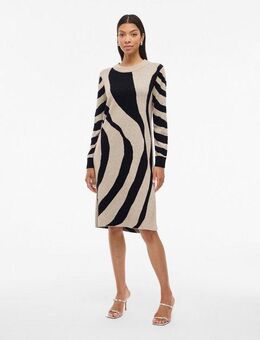 Vila Midikleid VITIF CREWNECK KNIT MIDI DRESS- NOOS Sommerkleid