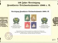 BRD: Vignette "Vereinigung Frankfurter Briefmarkensammler 1900 e. V.", gest. - Brandenburg (Havel)