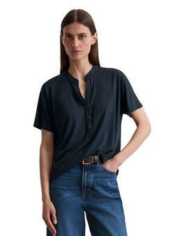 Marc O'Polo Stehkragenshirt mit Knopfleiste