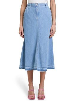Betty Barclay Midirock Betty Barclay Jeansrock mit offenem Saum Form