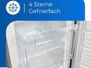 exquisit Gefrierschrank GS280-H-040E inoxlook, 173 cm hoch, 60 cm breit, 242 L Volumen, 4 Sterne Gefrieren