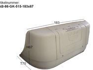 Tabbert kompletter Gaskasten mit Gaskastendeckel gebr. vom 515 Comtesse ca 183 x 67 Sonderpreis - Schotten Zentrum
