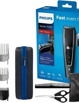 Philips Haarschneider Series 7000 HC7650/15, inklusive Friseur-Set, Trim-n-Flow Pro