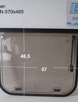 Original Wohnwagenfenster ca 57 x 48,5 Parapress PPRG-RX D2162 (ca BJ 1990-2000) - neue Lagerware mit Lagerspuren - Schotten Zentrum