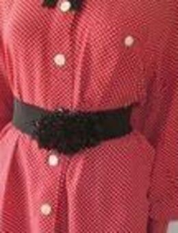 NEU * Original VINTAGE * Pinup * Punkte * Polka- Dots * Tupfen * Long * Hemd- Bluse "Betty Barclay" Gr. 38- 40/ S- M * Oversize * rot * weiss * - Riedlingen