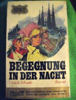 Spannender Roman „Begegnung in der Nacht“ von Ursula Schaake in gutem Zustand, BASTEI Taschenbuch, ASIN: B0000BUGVK, 3,- € - Unterleinleiter