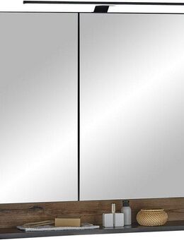 BASIC by Balculina Spiegelschrank Denver Spiegelschrank, Badezimmerschrank BxHxT 80x75x22 (1-St) Breite 80 cm, Tür L/R montierbar, Softclose