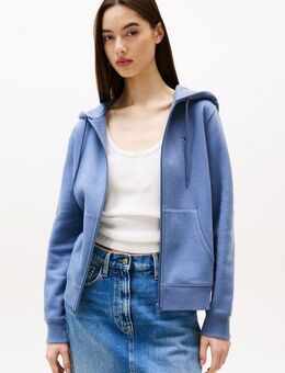 Tommy Jeans Sweatjacke TJW REG S FLAG ZIP THRU mit Logostickerei