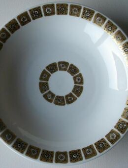 Thomas Porzellan Schale Teller 20 cm weiß gold schwarz Retro Vintage 7,- - Flensburg