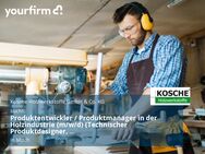Produktentwickler / Produktmanager in der Holzindustrie (m/w/d) (Technischer Produktdesigner, Tischler-/Zimmerermeister o. ä.) - Much