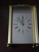 Tischuhr, Messing, Quarz, 10x8x6cm in 47807