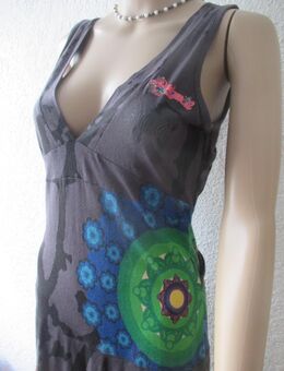 NEU * Swarovski * Strass- Kristalle * Glitzer- Steinchen * Blumen * Blüten * Flower- Power * Hippie * Boho * Print * A- Linie * Träger- Kleid "Desigual" Gr. 36- 38/ XS- S * bunt * - Riedlingen