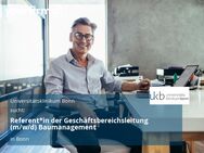 Referent*in der Geschäftsbereichsleitung (m/w/d) Baumanagement - Bonn
