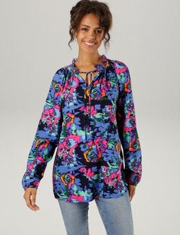 Aniston CASUAL Schlupfbluse mit farbenfrohem, grafischen Blumendruck