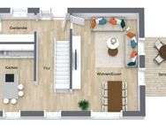 Neubau einer Doppelhaushälfte auf großem Grundstück in Waal-Bronnen - Waal