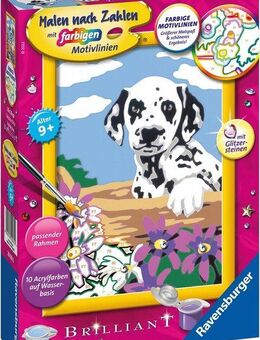 Ravensburger Malen nach Zahlen Dalmatiner Welpe, Made in Europe