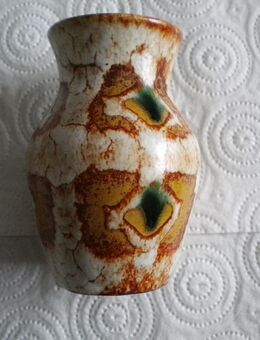 Jasba,Germany-Keramik-Vase,glasiert,50er Jahre,ca. 12 cm hoch,-ca. 8 cm Dm. - Linnich
