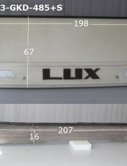 Bürstner Wohnwagen 485 Gaskastendeckel198x67 gebr. mit Blende/Verkleidung 275x16 (LUX) - Schotten Zentrum