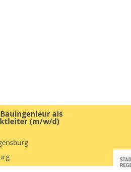 Architekt / Bauingenieur als Juniorprojektleiter (m/w/d) - Regensburg