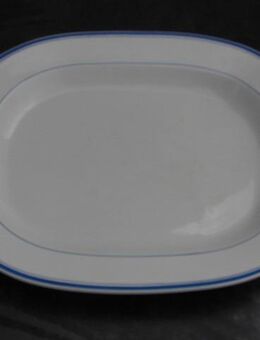 Villeroy & Boch Dresden V&B Keramik Platte 40 cm weiß blau Vintage 12,- - Flensburg