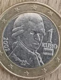 1 Euro Münze, Österreich, Mozart 2002 - Stuttgart