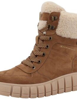 TOM TAILOR Winterboots, Keilabsatz, Plateau, Winterstiefelette, Schnürboots, Reißverschluss