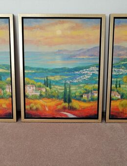 Jean-Claude Picard Ölgemälde Triptychon incl. Rahmen - Kassel
