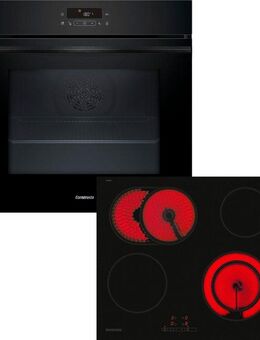 Constructa Backofen-Set CX5PS603, mit Teleskopauszug nachrüstbar, Pyrolyse-Selbstreinigung