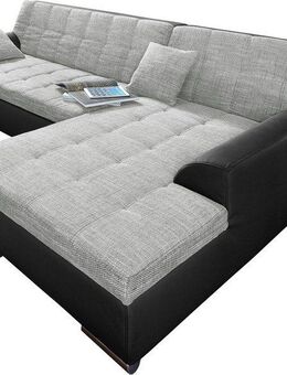 DOMO collection Ecksofa Treviso viele Bezüge, auch in Cord, L-Form, B/T/H: 267/80/83 cm, wahlweise mit Bettfunktion, incl. Zierkissen, hochwertige Steppung