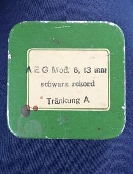 Antike Blechschachtel AEG 6×6 cm - Berlin Friedrichshain-Kreuzberg