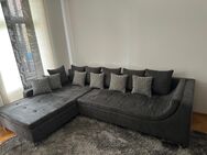 Eckcouch dunkelgrau - Leipzig