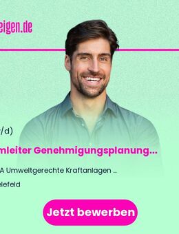 Teamleiter Genehmigungsplanung (m/w/d) - Bielefeld