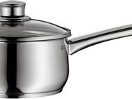 WMF Kasserolle Diadem Plus, Cromargan® Edelstahl Rostfrei 18/10 (2-tlg), breiter Schüttrand, außergewöhnliches Design, spülmaschinengeeignet