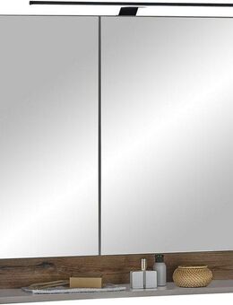 BASIC by Balculina Spiegelschrank Denver Spiegelschrank, Badezimmerschrank BxHxT 80x75x22 (1-St) Breite 80 cm, Tür L/R montierbar, Softclose