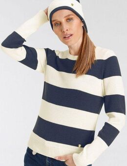 DELMAO Rundhalspullover (Set, 2-tlg., Pullover + Mütze) mit passender Mütze