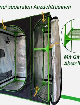 XXL Growzelt 160\120\205 cm Dual-Kammer NEUWERTIG - Lippstadt