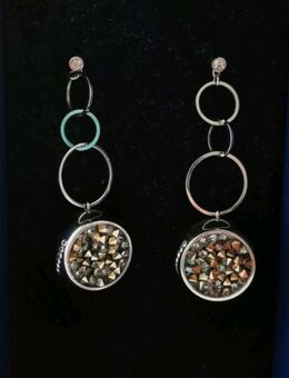 Swarovski Atelier Ohrringe silber-grau - Frankfurt (Main) Zeilsheim