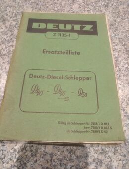 Ersatzteile Liste Deutz D 40/D 40 S - Büdingen