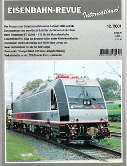 Eisenbahn Revue 12 / 2001 Re 482 SBB Cago Minirex Bücher Katalog - Nürnberg