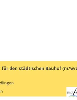 Mitarbeiter für den städtischen Bauhof m/w/d - Riedlingen