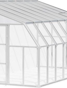 Palram - Canopia Gewächshaus Sun Room, BxTxH: 257 x 508 x 266 cm, BxLxH: 58 x 120 x 266 cm, 3 mm Wandstärke, lebenslang widerstandsfähige Wandpaneele