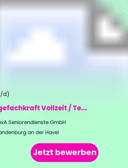 Pflegefachkraft (m/w/d) Vollzeit / Teilzeit - Brandenburg (Havel)