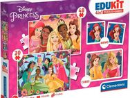 Clementoni® Puzzle Edukit, 4n1, Disney Princess, 78 Puzzleteile, Made in Europe