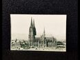 Postkarte-Köln am Rhein. Severinsbrücke und Dom. -gelaufen. in 52388