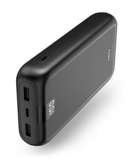 Hama Powerbank, 24000 mAh, 3 Ausgänge: 1x USB-C, 2x USB-A Powerbank 24000 mAh