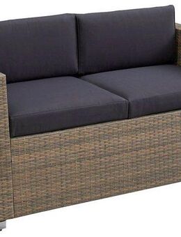 MERXX Gartenlounge-Bank Bellante, Stahlgestell, mit Sitz- und Rückenkissen, Bank 2-sitzig