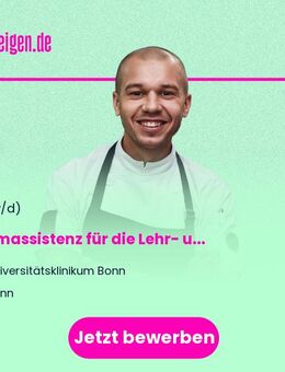 Teamassistenz (m/w/d) für die Lehr- und Fortbildungsorganisation im Fachbereich Orthopädie und Unfallchirurgie - Bonn