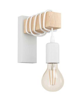 EGLO Wandleuchte TOWNSHEND, ohne Leuchtmittel, Wohnzimmer, Esszimmer, Flur, 1-flammig, 21,5x6,5x19cm