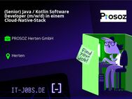 (Senior) Java / Kotlin Software Developer (m/w/d) in einem Cloud-Native-Stack - Herten