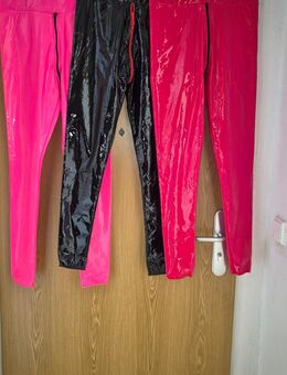 Lack lackleggins Spiegelglanz Leggins rot schwarz Pink unisex Gr..S/M - Löwenberger Land